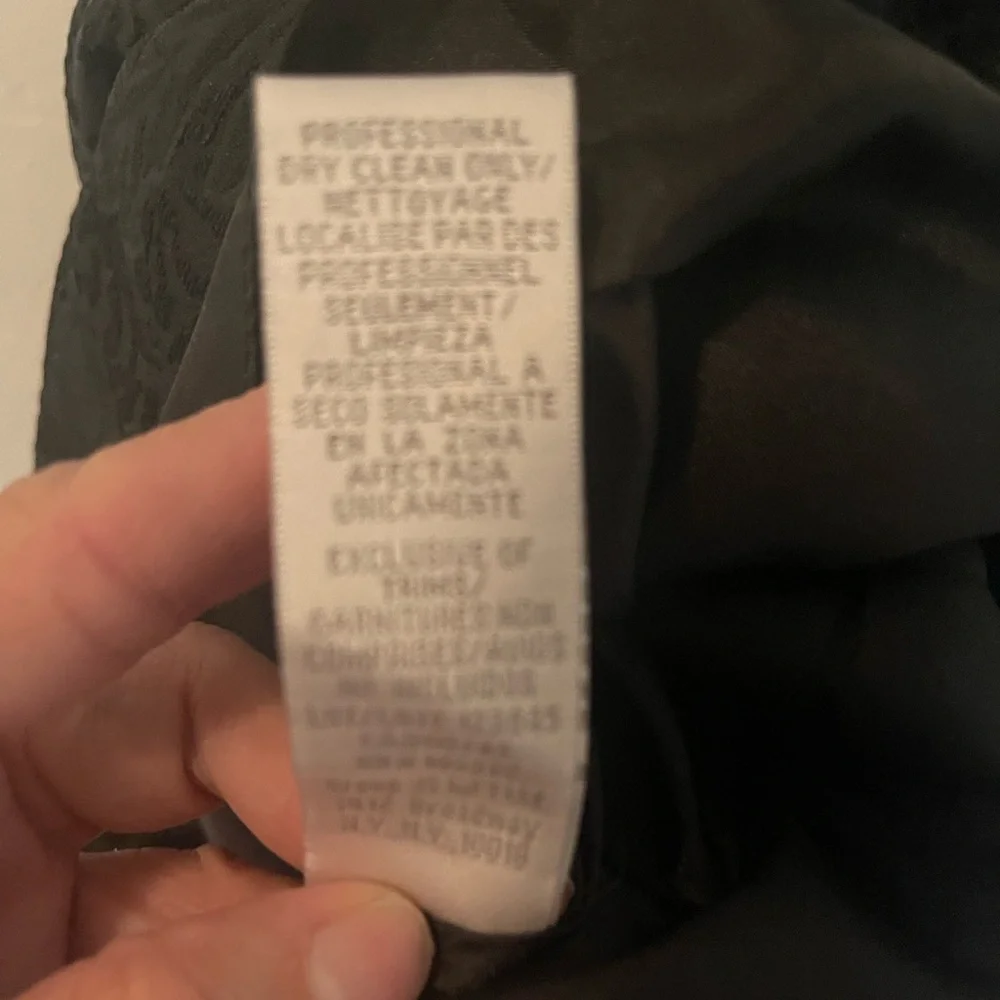 Love Theia Sleeveless Bow-Back Jacquard Mini Black Cocktail Dress Size 4 - Picture 13 of 16